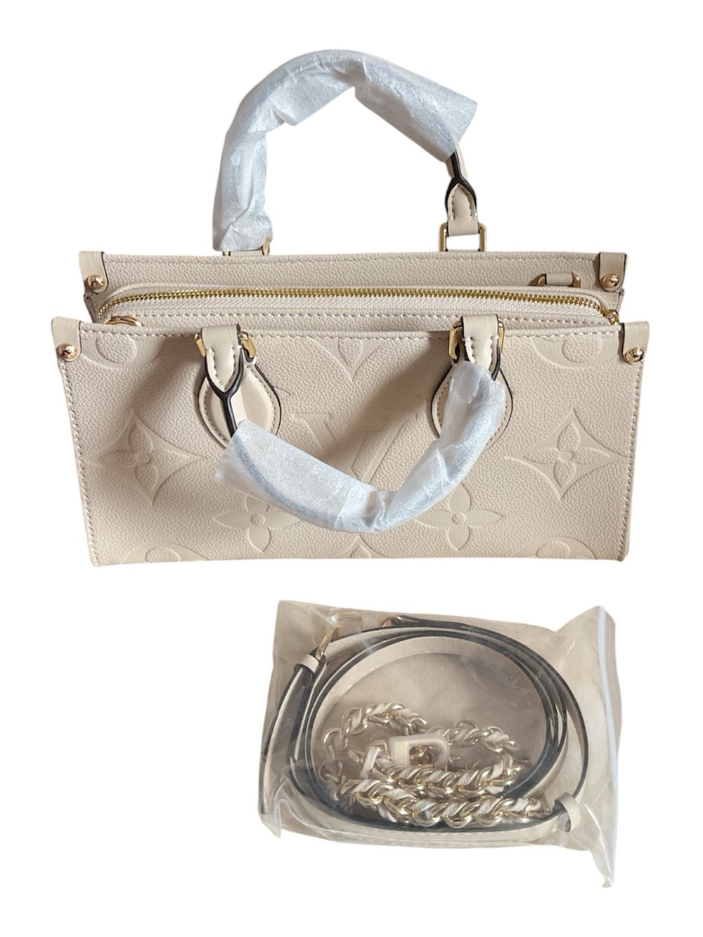 Fashion Lux Cream On The Go Satchel Handbag